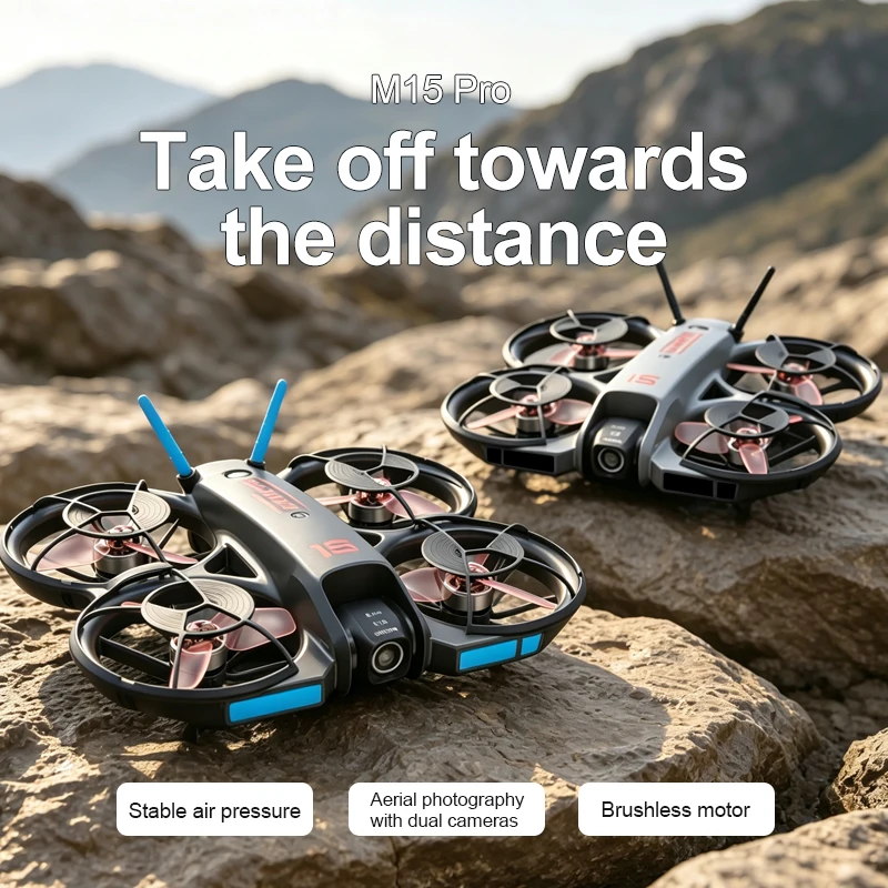 Drone Battery Case - 2026년형 신제품 M15 FPV 드론: 화면,