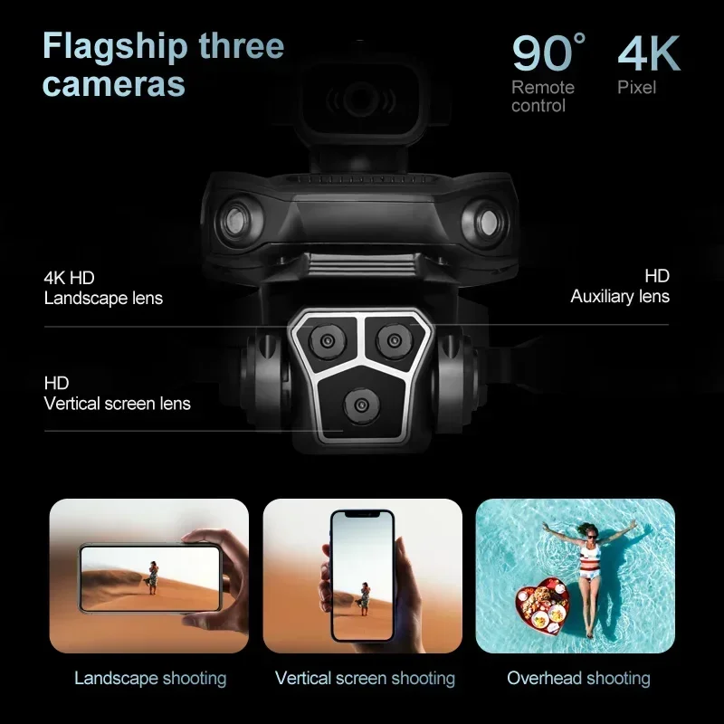 M1S 드론 8K 전문가용 트리플 카메라 장애물 회피  - Jjrc Drone X12 리뷰 및 가격