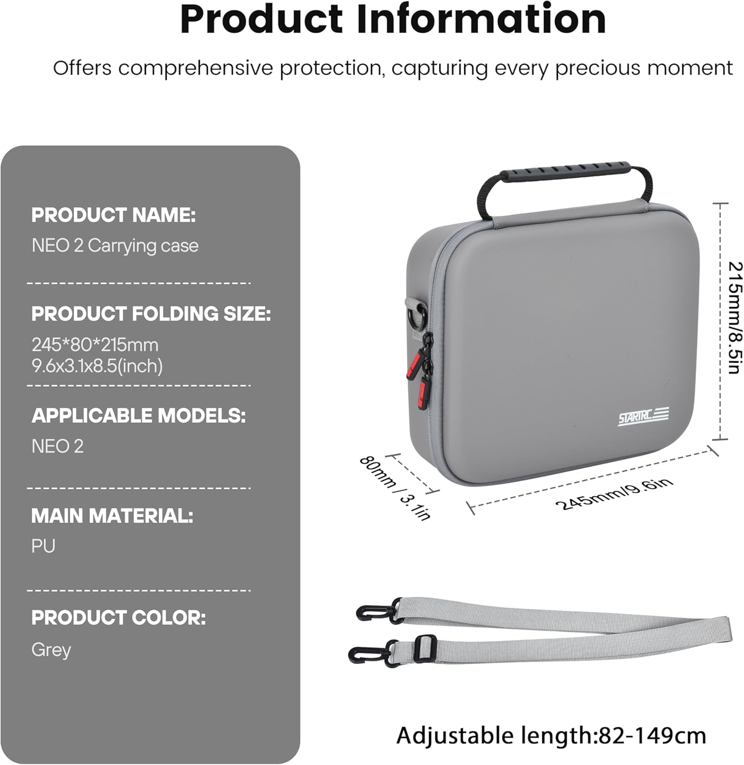 STARTRC Neo 2 휴대용 PU 숄더백 핸드백 D - Drone Battery Case 리뷰 및 가격