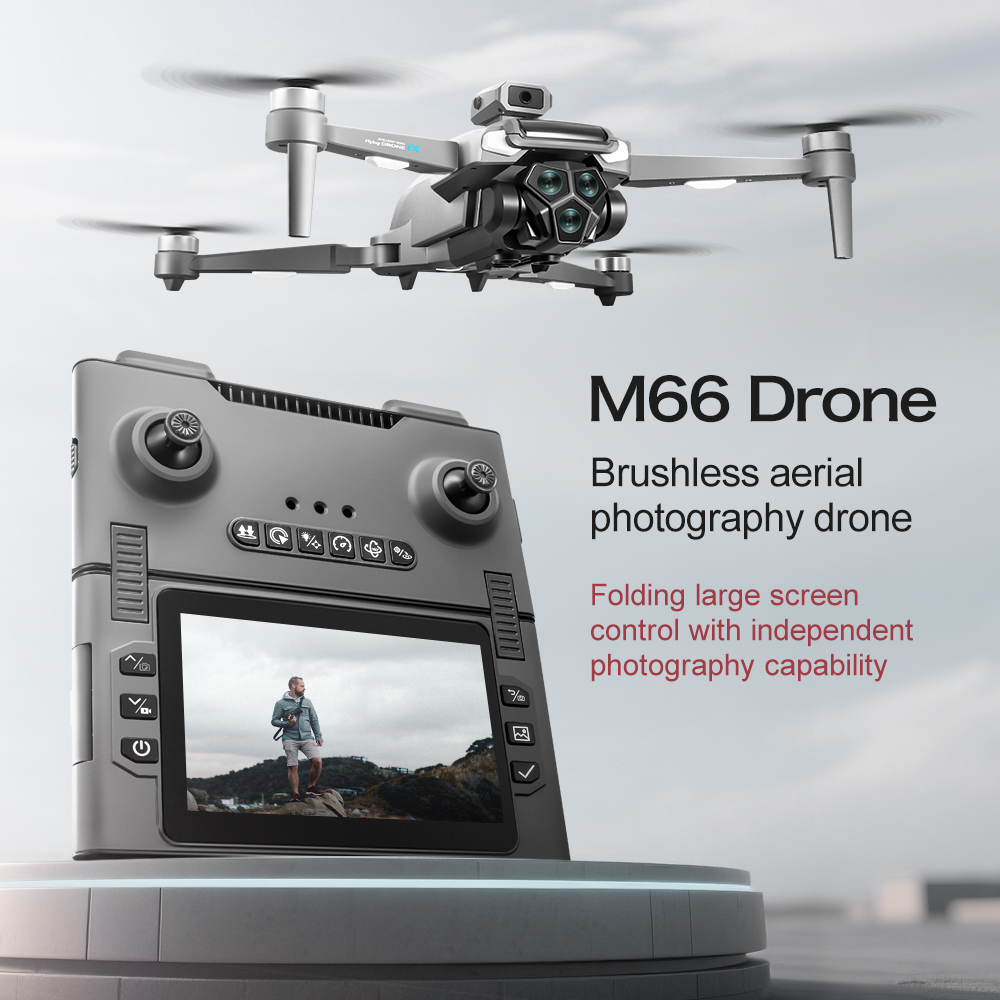 스크린 리모컨을 갖춘 새로운 M66 트리플 배터리 브러 - Jjrc Drone X12 리뷰 및 가격